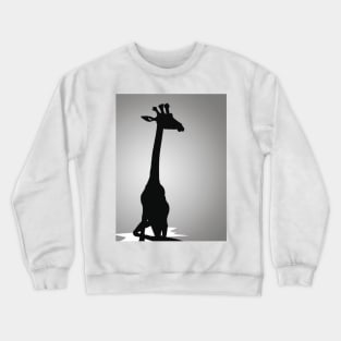 Girrafe Shadow Silhouette Anime Style Collection No. 156 Crewneck Sweatshirt